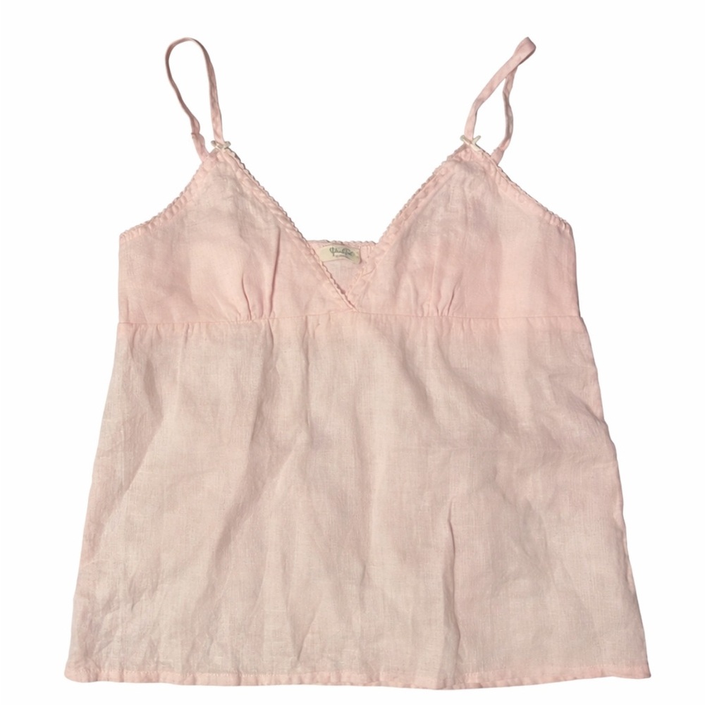 Brandy Melville Soft Pink V-Neck Top